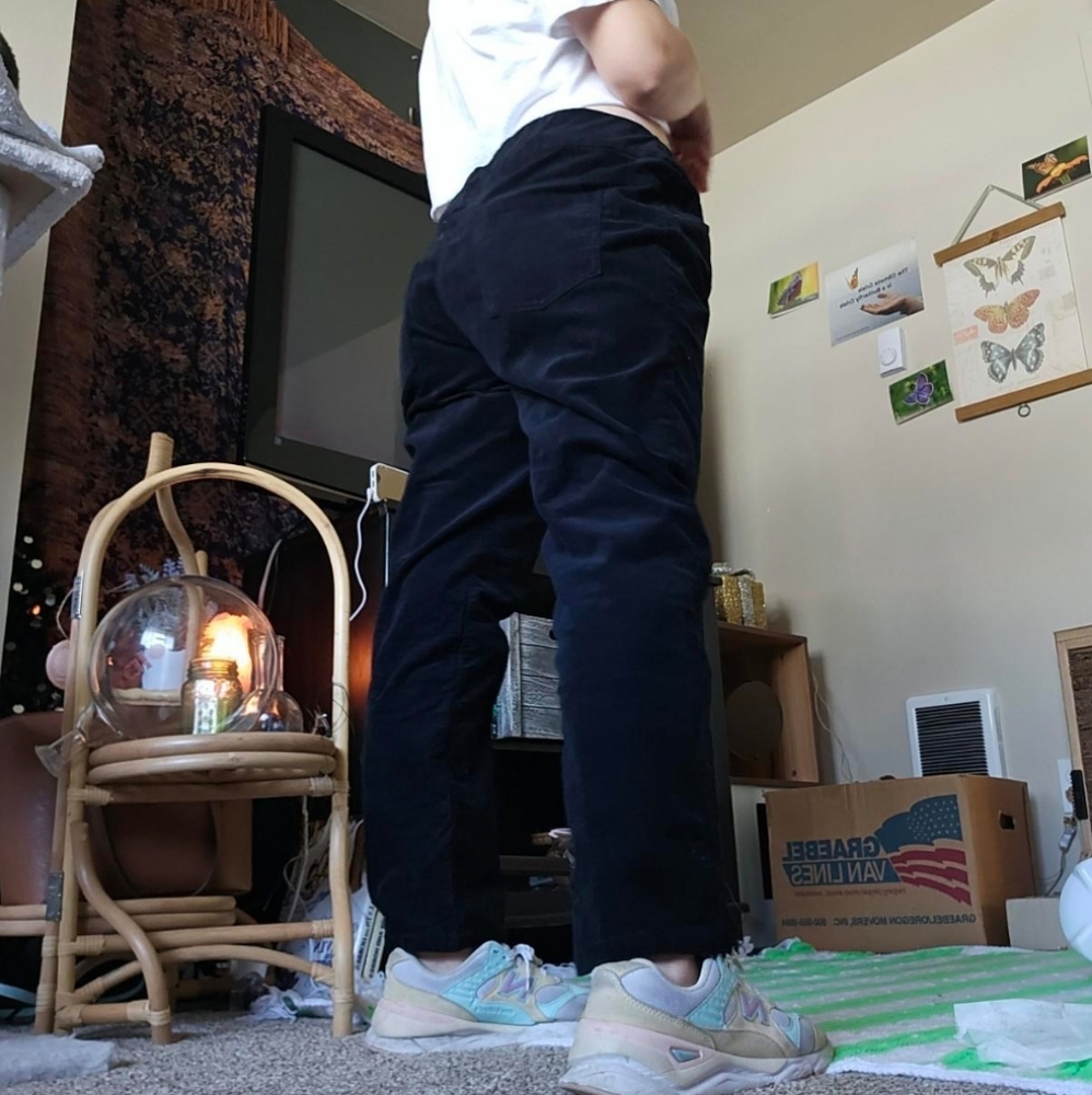 coldwater creek | black corduroy pants | size 16